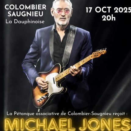 affiche du concert de michael jones vue de près.
